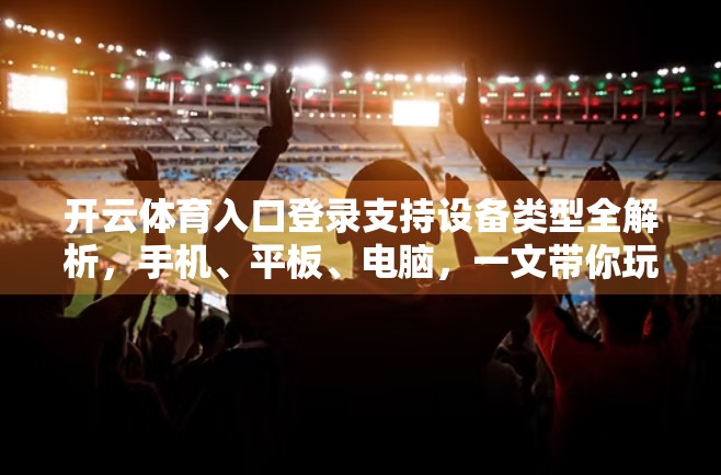 开云体育入口登录支持设备类型全解析，手机、平板、电脑，一文带你玩转多端畅享！
