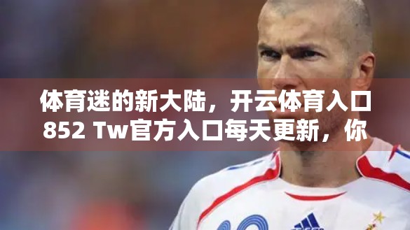 体育迷的新大陆，开云体育入口852 Tw官方入口每天更新，你真的懂它背后的逻辑吗？