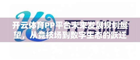 开云体育PP平台未来发展规划展望，从竞技场到数字生态的跃迁之路
