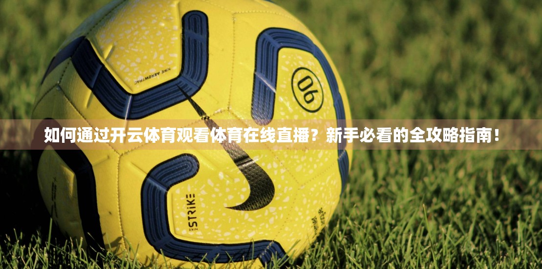 如何通过开云体育观看体育在线直播？新手必看的全攻略指南！